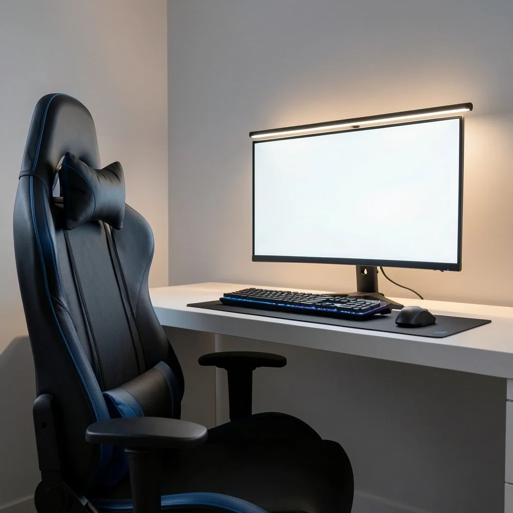 Configuración ergonómica de estación de trabajo