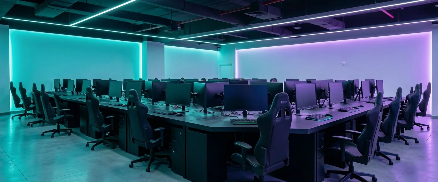 Interior del club de computación Xalmera