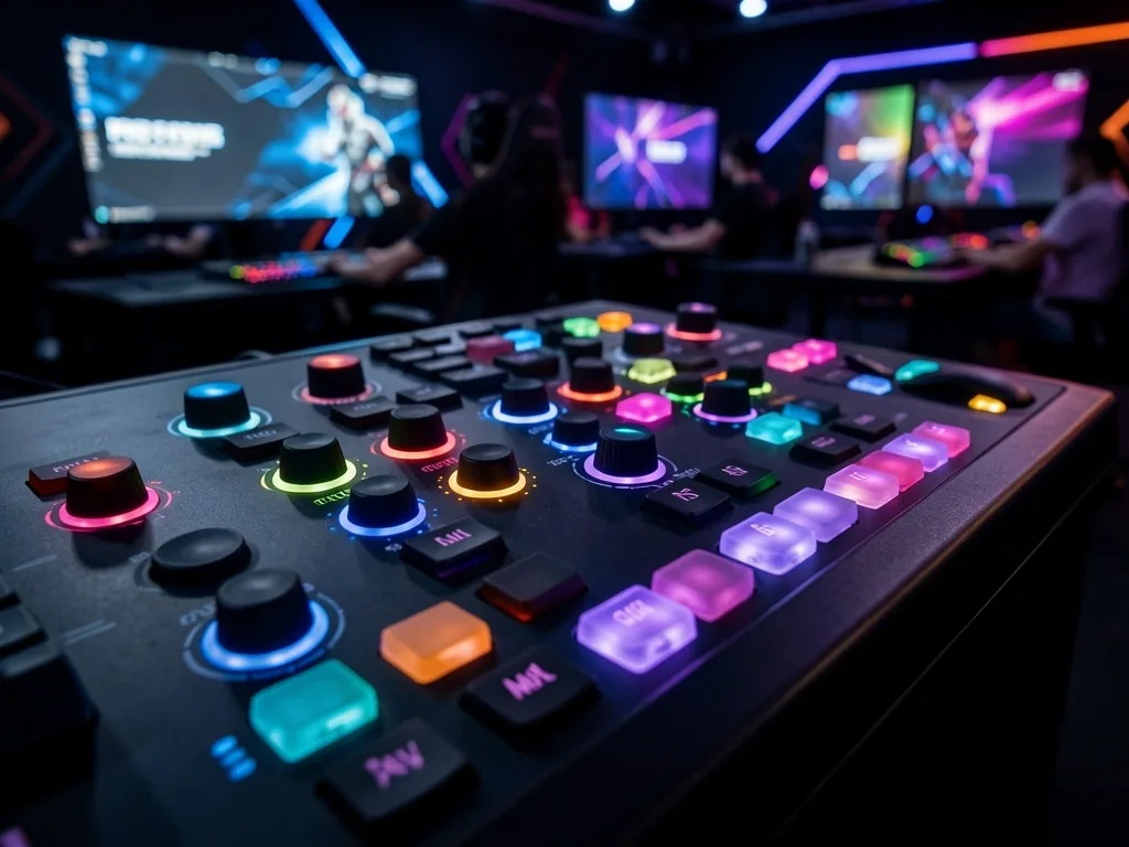 Panel de control de corrección de color en suite de postproducción